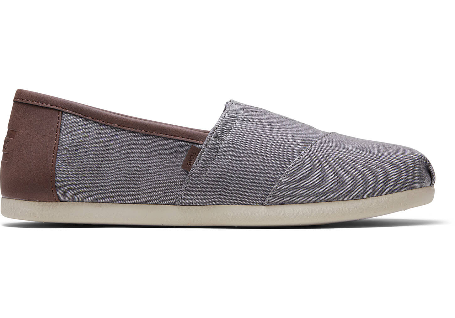 Toms Classics Chambray - Mens Alpargata Espadrilles - Grey - NZ - 487039OWB